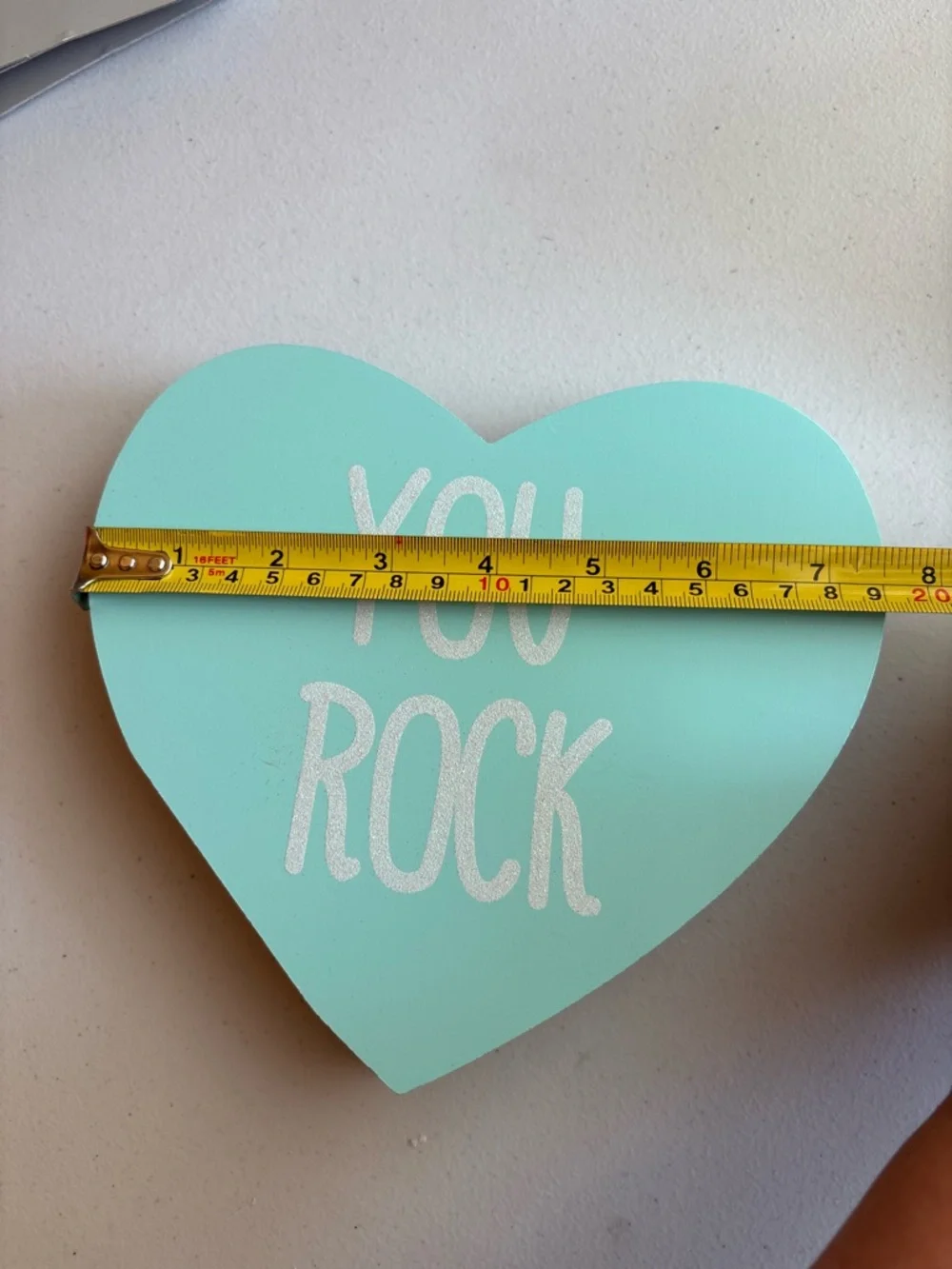 Target Black Heart Wall Decor with Teal Glitter 